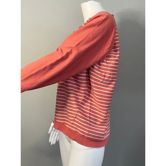 Central Park - Womens Pink Striped Sweater Sz. XL - Picture 4 of 6